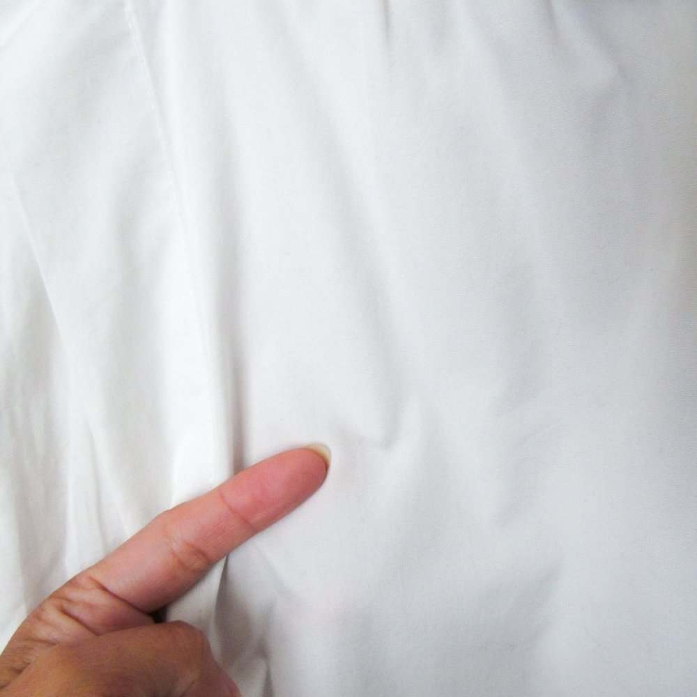 VINCE Wide Leg Cotton Pants Side-Slit Culottes in White Size- M/L - Picture 11 of 17